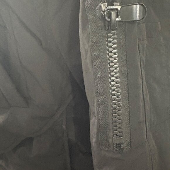 Long Black Puffer Coat With Faux Fur Hood & Zipper Closure By You.u Size XL - Picture 9 of 16